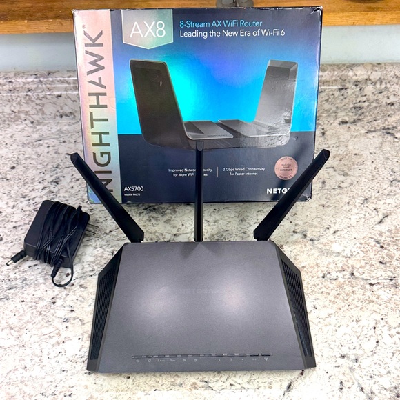 NETGEAR Nighthawk AX8 Wireless Router - Gray - Picture 1 of 6